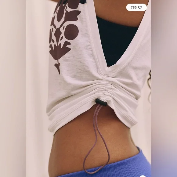 FP Movement by Free People White and Black Tank Top - Picture 2 of 7